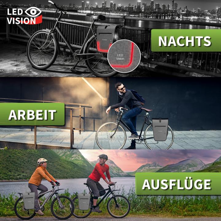 Produktbild Eloneo Fahrradtasche für Laptop (25 l, Gepäckträgertasche)