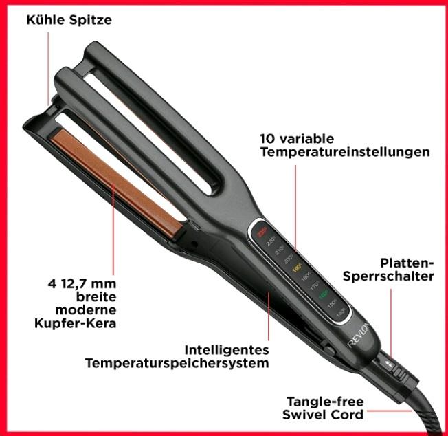 Actual product image Revlon Hair Straightener Double Straight RVST2204E (Straightening iron)