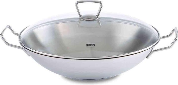 Fissler 006-823-35-001/0 Pan Wok / Frying Pan Round (36 cm, Wok, Stainless steel)
