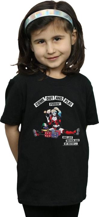 Image du produit - T-shirt HARLEY QUINN COME OUT AND PLAY - Fille (140, 146)
