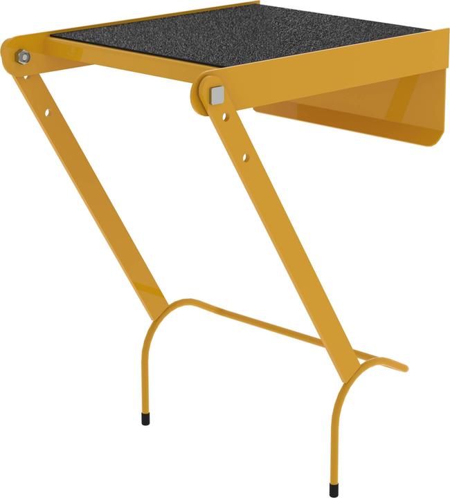 Actual product image Munk R13 step hook-on platform, for rung ladders, powder coated, LxW 375 x 282 mm. (Scaffolding, 37.50 cm)