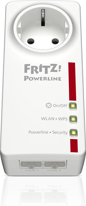 Actual product image AVM FRITZ!Powerline 546E, single adapter EN (500 Mbit/s)