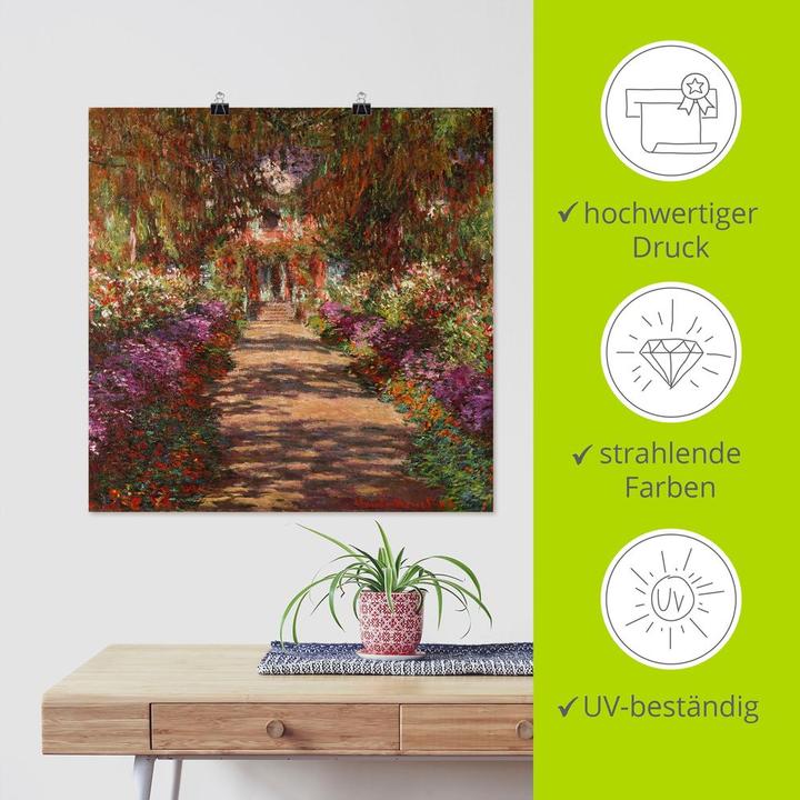 Produktbild Artland Weg in Monets Garten in Giverny. 1902 T6UD (70 x 70 cm)