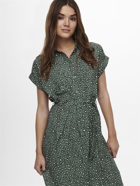 Image du produit Only Robe chemisier avec ceinture à nouer (40)