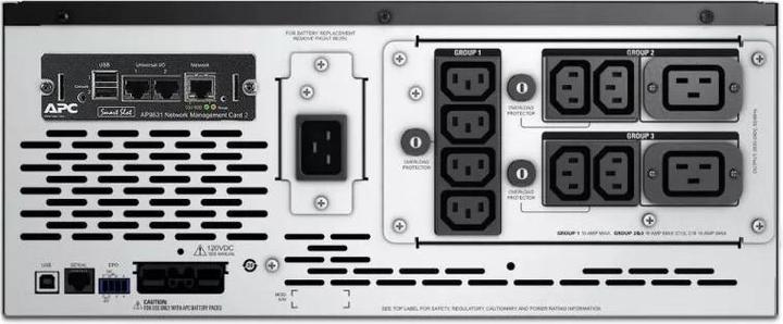Actual product image APC Bundle Smart-UPS X 3000VA Rack/Tower LCD with Networkcard Extended runtime model 10min 1900 (3000 VA, 2700 W, Line-interactive UPS)