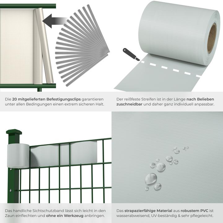 Actual product image tectake PVC privacy film