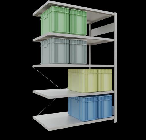 Immagine prodotto Schulte Lagertechnik Sistema di alloggiamento senza bulloni MULTIplus250 con traversa