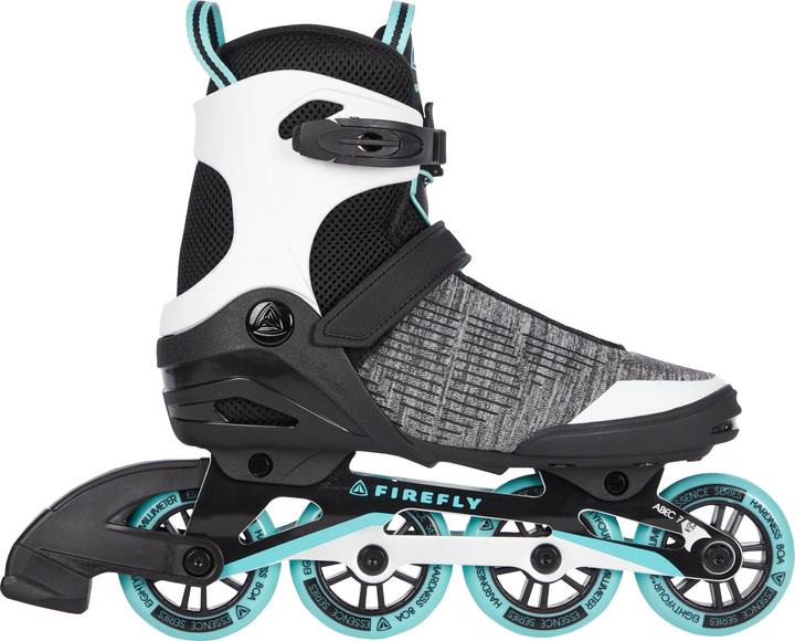 Firefly 350 W84 ladies inline skate (size: 39.0, 900 white/greydark/turquoise) (39)