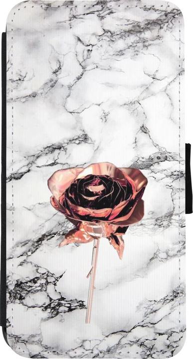 Produktbild PhoneLook Hülle Wallet schwarz Marble Rose Gold (Apple iPhone XR)