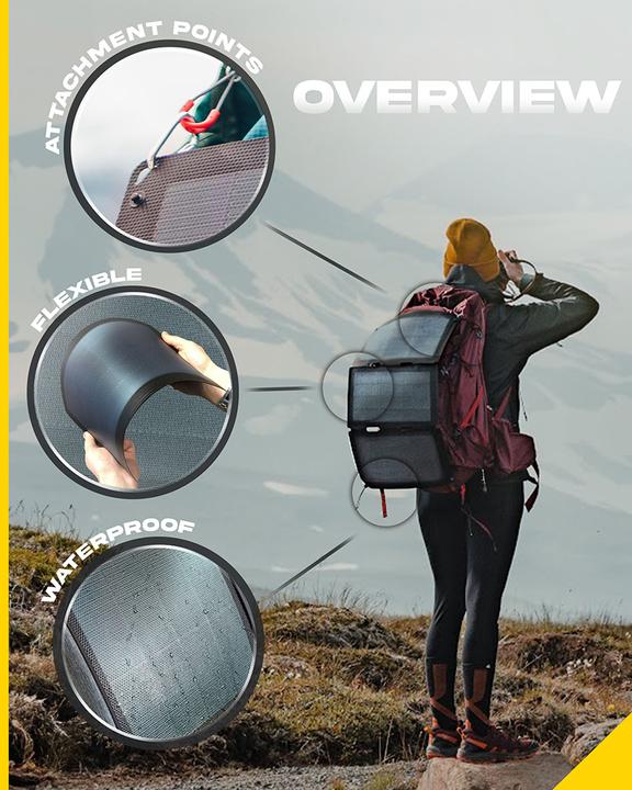 Actual product image Sunslice Portable solar panel "Fusion Flex 48" (48 W, 0.90 kg)