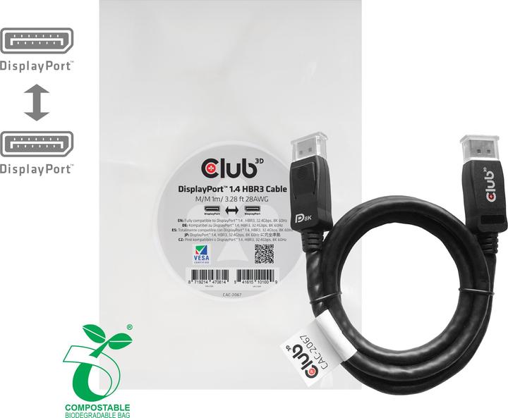 Productafbeelding Club 3D DisplayPort - DisplayPort (1 m, DisplayPort)