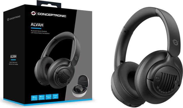 Actual product image Conceptronic Alvah02B (ANC, 25 h, Wireless, Cable)