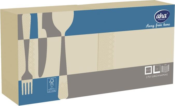 Immagine prodotto Aha Tovaglioli AFH, 2 veli, piega 1/4, 33x33cm, 250 pezzi, champagne (250 x, 33 x 33 cm)