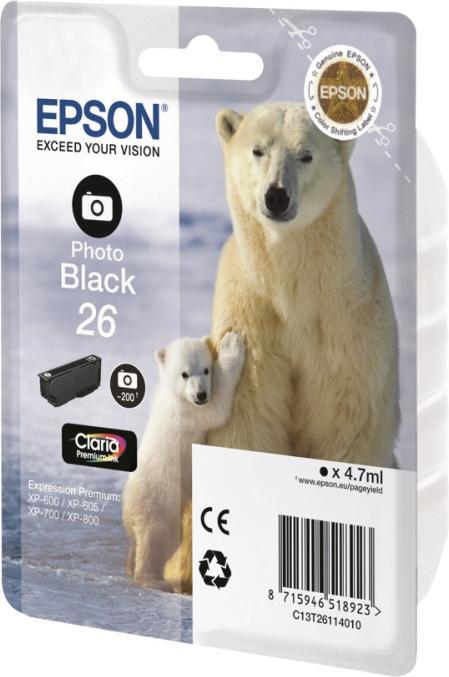 Image du produit Epson 26XL Claria Premium (PBK)