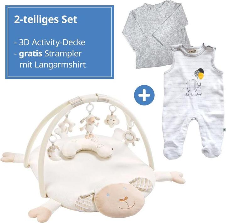 Produktbild Fehn Spielbögen & Spieldecken 3D Activity-Decke Schaf - Baby Love + GRATIS Strampler