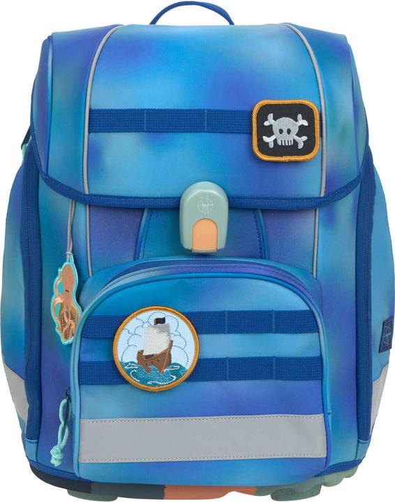 Image du produit Lässig Schulrucksack-Set Boxy, Grün / Blau (21 l)