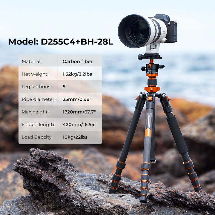 Produktbild K&F Concept Concept Tripod SA255C1 (Carbon)