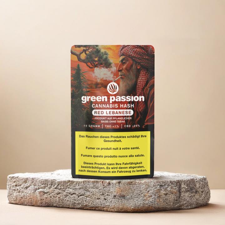 Image du produit Green Passion CBD Hash Red Lebanese (10 g, Intérieur)