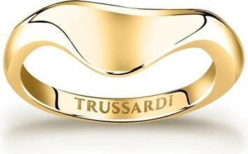 Produktbild Trussardi - Modern gold-plated steel ring T-Design TJAXA07 - Circuit: 58 mm (58)