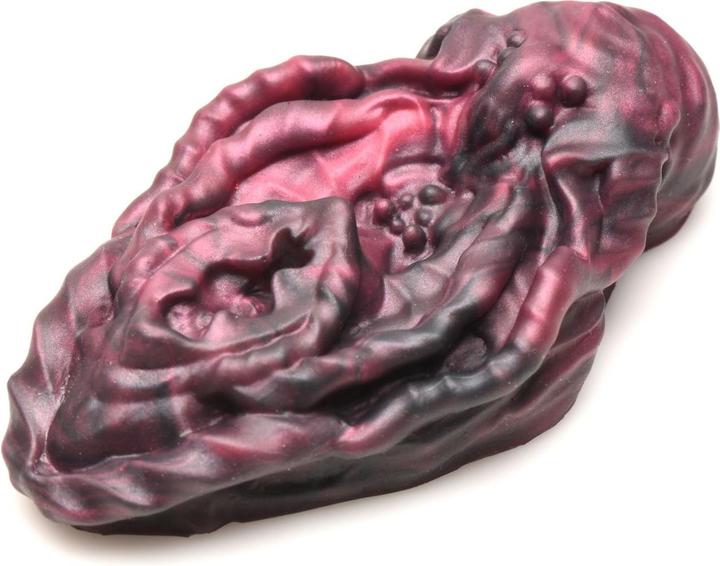 Produktbild Creature Cocks XR Brands Xeno Pussy Vulva Silikon Grinder Rot & Schwarz