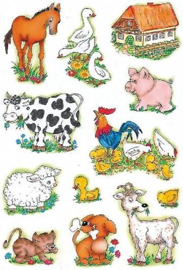 Actual product image Herma Farm stickers