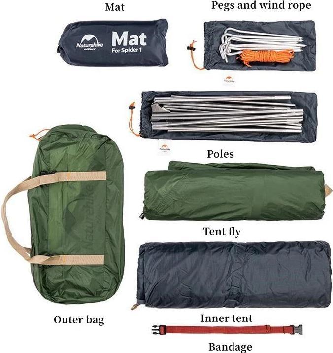 Produktbild Naturehike Cycling Ultralight 1PersonenZelt (Kuppelzelt, 1.70 kg, 1 Person)