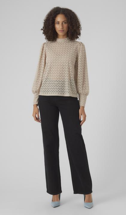 Produktbild Vero Moda Vmbecca Ls High Neck Lace Top Jrs Noos (XXL)