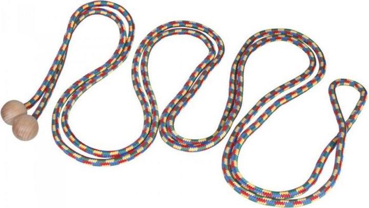 Outdoor Active OA Schwungseil mit Holzkugeln, L?nge 5m (500 cm)