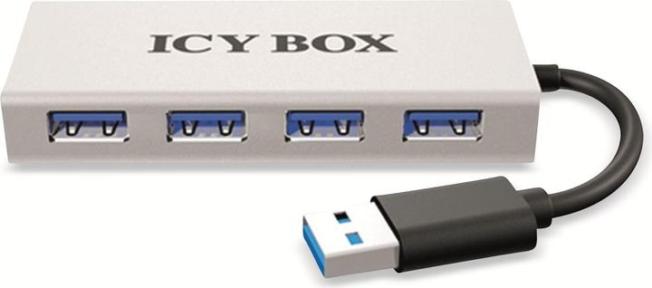 Actual product image Icy Box Raidsonic IB-AC6104 4 new USB 3.0 devices (USB-A, 4 Ports)