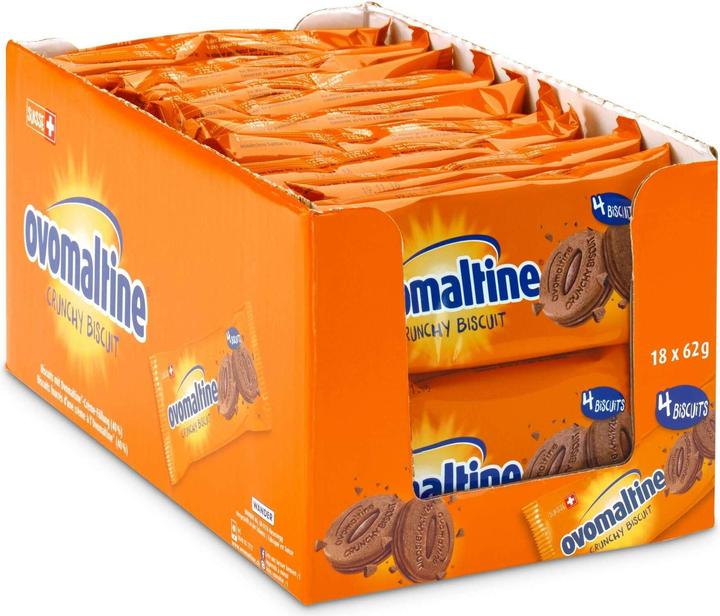 Immagine prodotto Ovomaltine Biscotto croccante Guetzli 18 x 62 g (18 pz., 1116 g)