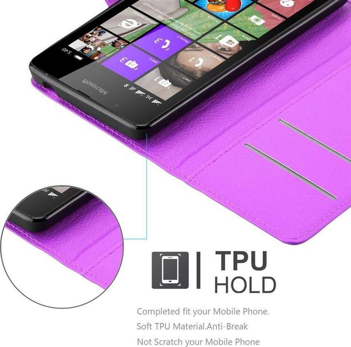 Actual product image Cadorabo Book with stand function cover (Microsoft Lumia 540)