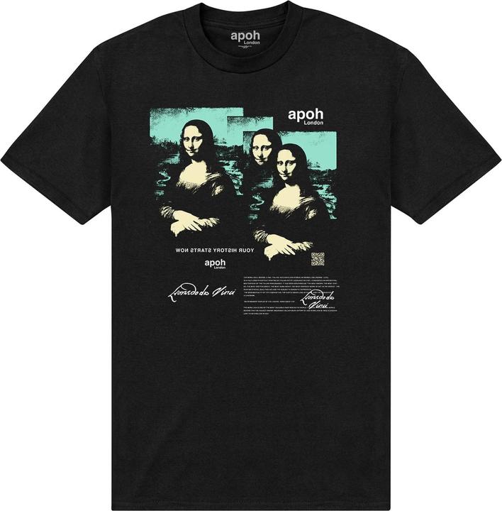 Actual product image Apoh Unisex Adult Da Vinci Triple T-Shirt (XXL)