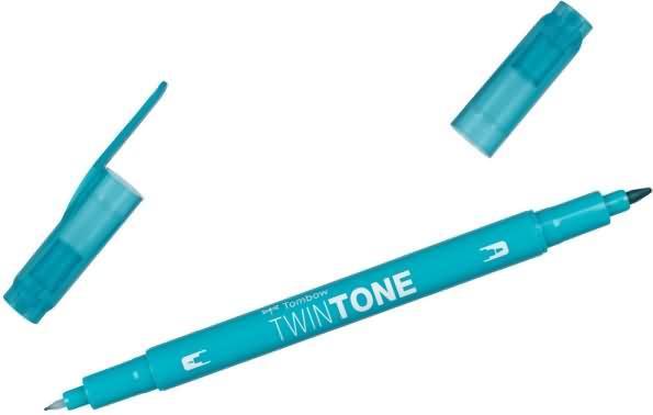 Immagine prodotto Tombow Penne in fibra Twintone (85, Emerald Green, 1 x)
