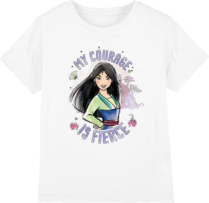 Immagine prodotto Mulan My Courage Is Fierce Maglietta Bambini (116)