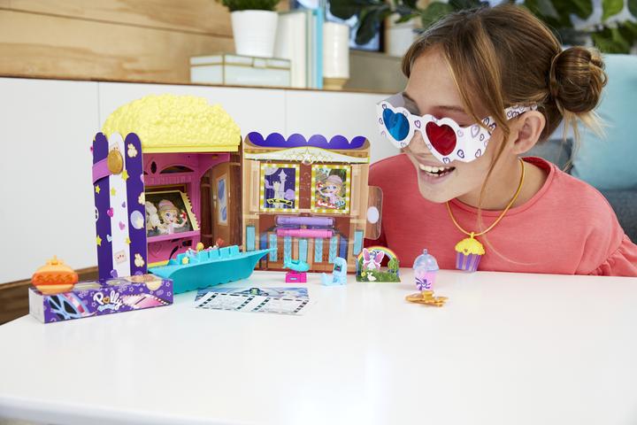 Actual product image Polly Pocket UN-BOX-IT Popcorn Box Playset
