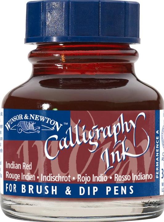 Immagine prodotto Winsor & Newton Inchiostro Calligrafia Inchiostro indiano (Calamaio, Rosso, 30 mm)