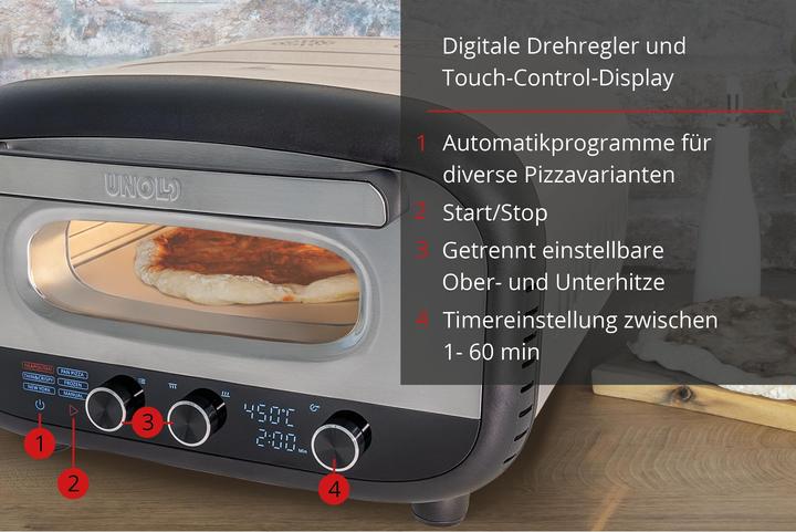 Image du produit Unold PIZZAOFEN Alfredo 68806 (Four à pizza électrique)