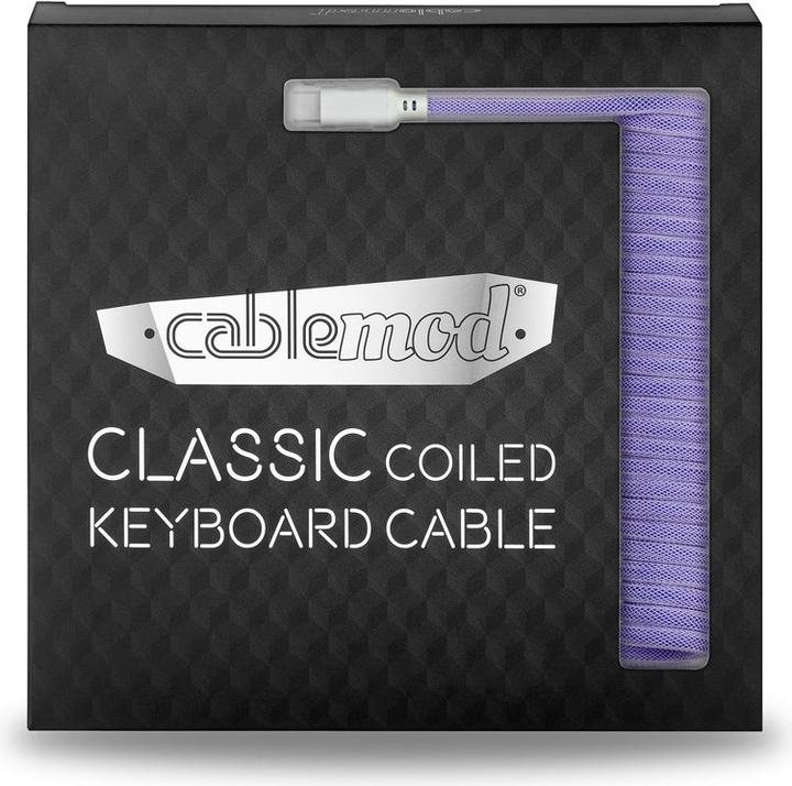 Actual product image CableMod Classic Coiled Keyboard Cable USB-C to USB Type A, Rum Raisin (1.50 m, USB 2.0)