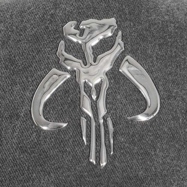 Actual product image Heroes Inc Star Wars The Mandalorian Baseball Cap Silver Crest