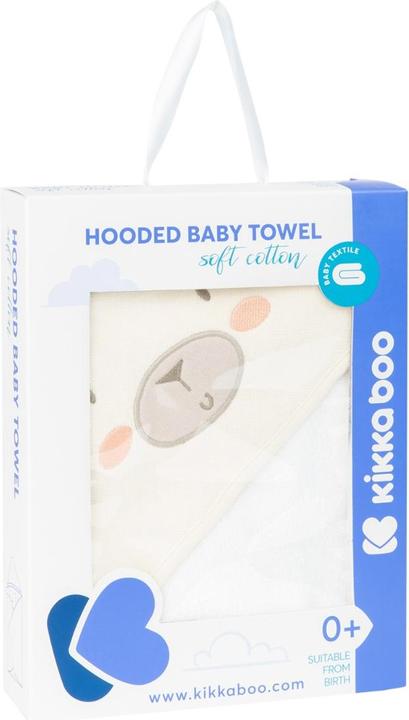 Actual product image Kikkaboo Hooded towel 90 x 90 cm