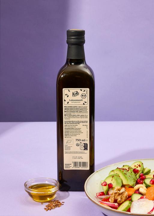 Immagine prodotto KoRo Olio di lino biologico spremuto a freddo (750 ml)