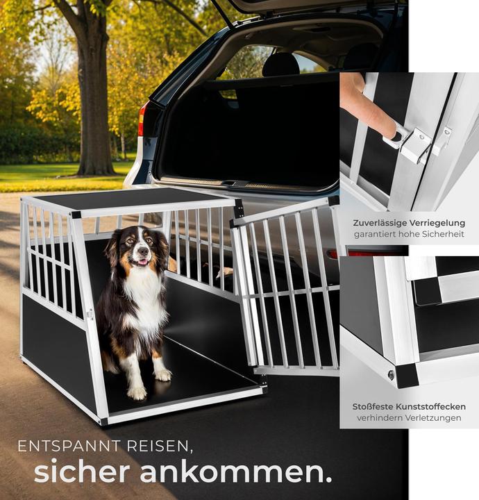 Immagine prodotto tectake Scatola per il trasporto di cani (Cane, Chiusura di sicurezza)