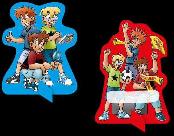 Actual product image DH-Konzept Name badges to put up The Three Question Marks Kids