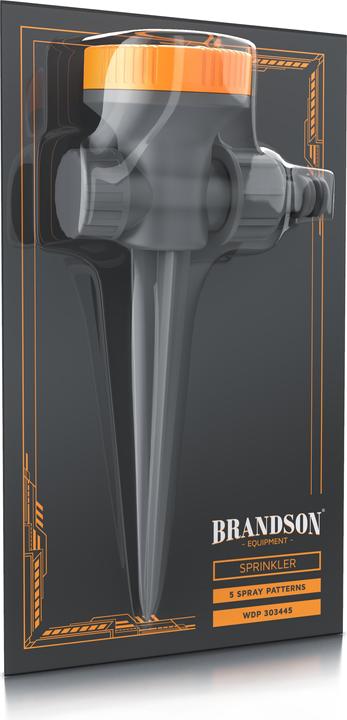 Actual product image Brandson 4x lawn sprinkler 5 compartment, pop-up sprinkler, lawn sprinkler, area sprinkler, garden sprinkler (Pop-up sprinklers)