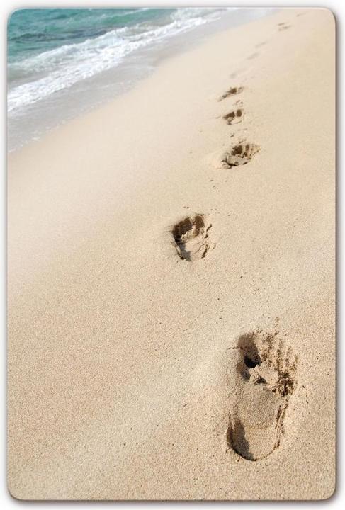 Actual product image Trenddeko Footprints in the sand (40 x 60 cm)