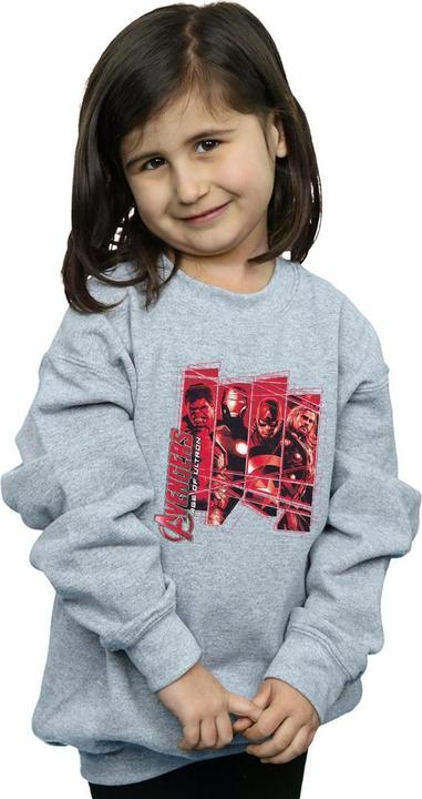Actual product image Girls Avengers Team Collage Sweatshirt (128)