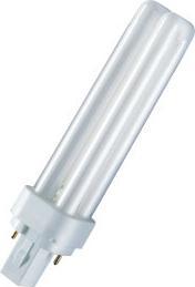 Produktbild Osram LEDVANCE Kompaktleuchtstofflampe DULUX D26W/865 (G24d-3, 27.30 W, 1600 lm, 2 x, B)