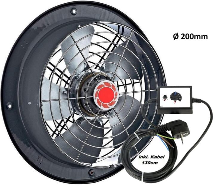 Immagine prodotto Uzman Industrie Wandventilator mit Drehzahlregler