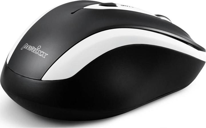 Actual product image Perixx PERIMICE-721 WB Ergonomic mouse wireless white-black 5 buttons (Wireless)