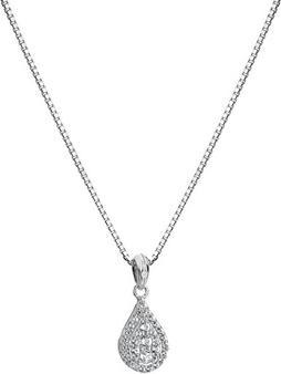 Produktbild Hot Diamonds Elegant Silver Glimmer Topaz and Diamond Necklace DP913 (Chain. Pendant)